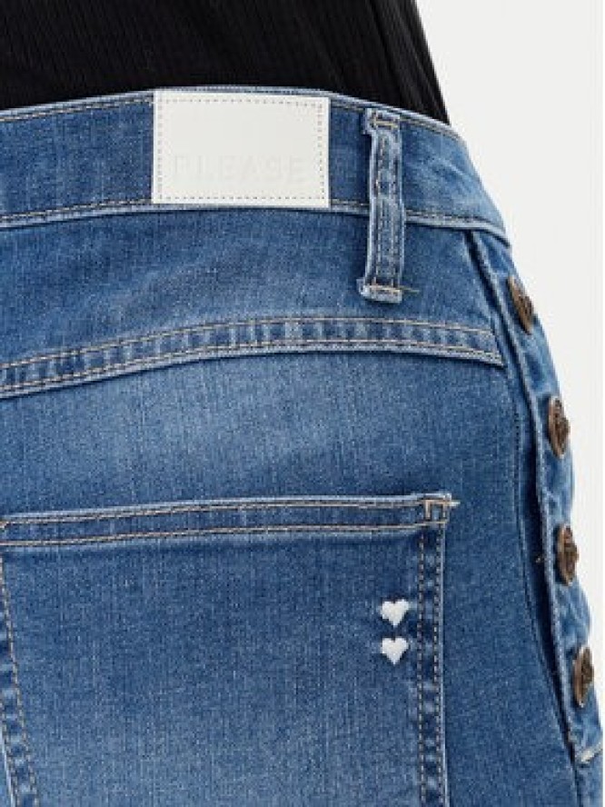 Please Jeansy P3FDBQ2NTZ Niebieski Wide Leg
