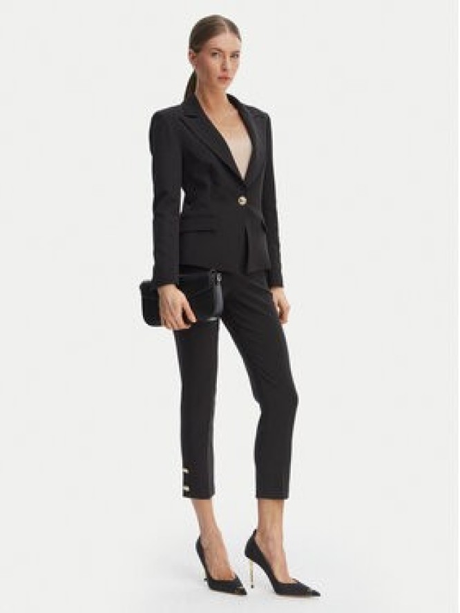 Rinascimento Spodnie materiałowe CFC0128641003 Czarny Slim Fit