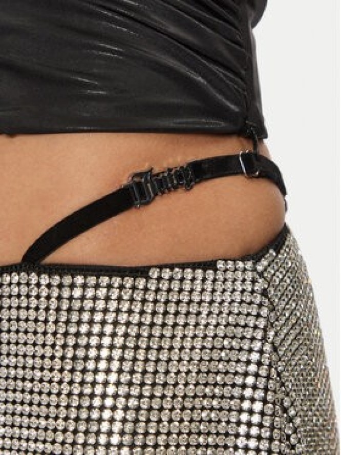 Juicy Couture Spódnica mini Chainmail JCMGS223261 Srebrny Slim Fit