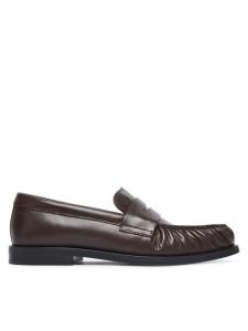 Calvin Klein Lordsy Round Loafer Lth HW0HW03126 Brązowy ciemny