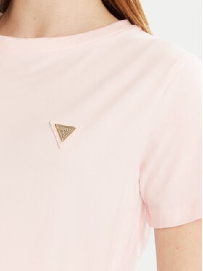 Guess T-Shirt V4YI09 J1314 Beżowy Regular Fit