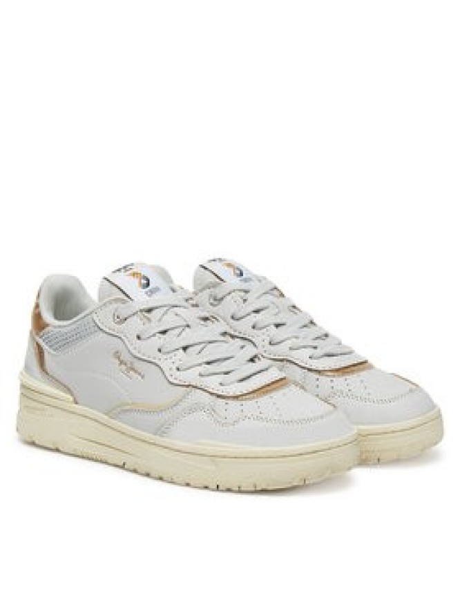 Pepe Jeans Sneakersy Chester Distress W PLS00033 Biały