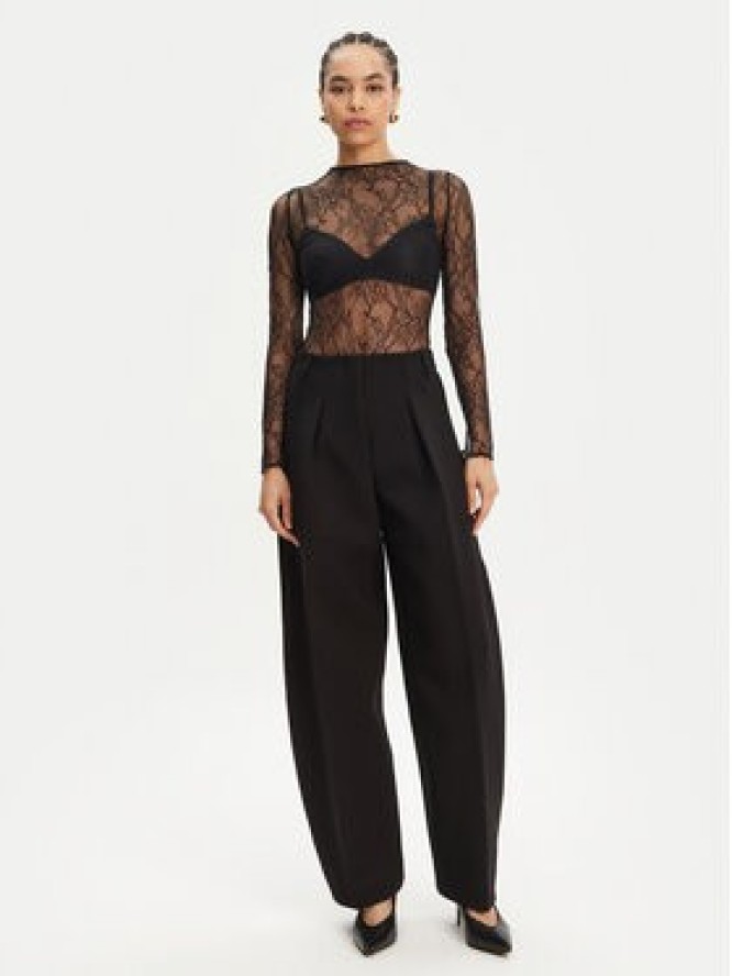 JACQUEMUS Spodnie materiałowe Le Pantalon Ovalo 24E241PA0791718 990 Czarny Regular Fit