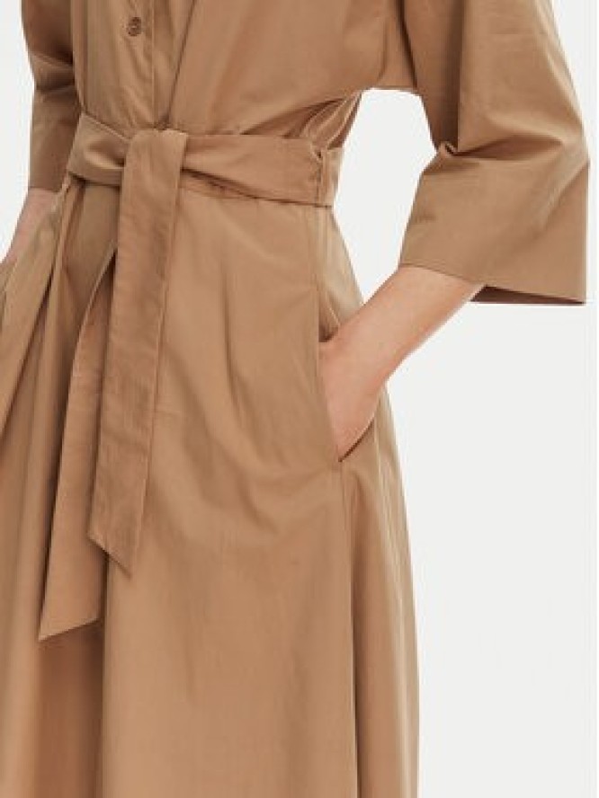 Weekend Max Mara Sukienka koszulowa Padana 2615221062 Brązowy Regular Fit
