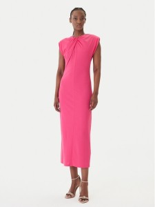 Fracomina Sukienka koktajlowa FS26SD2008W62601 Różowy Slim Fit