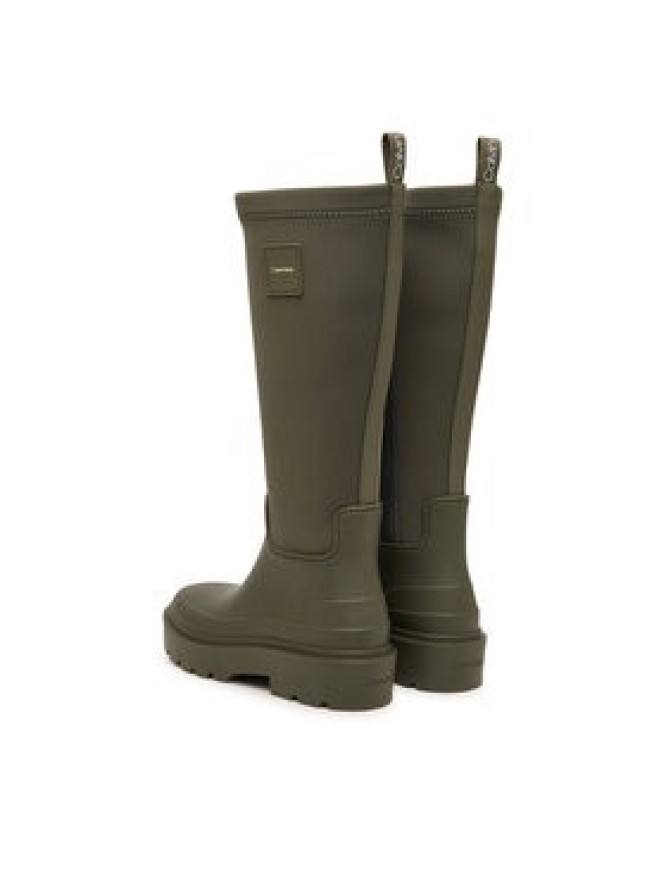Calvin Klein Kalosze Rainboot High Rubber Neo HW0HW03180 Zielony