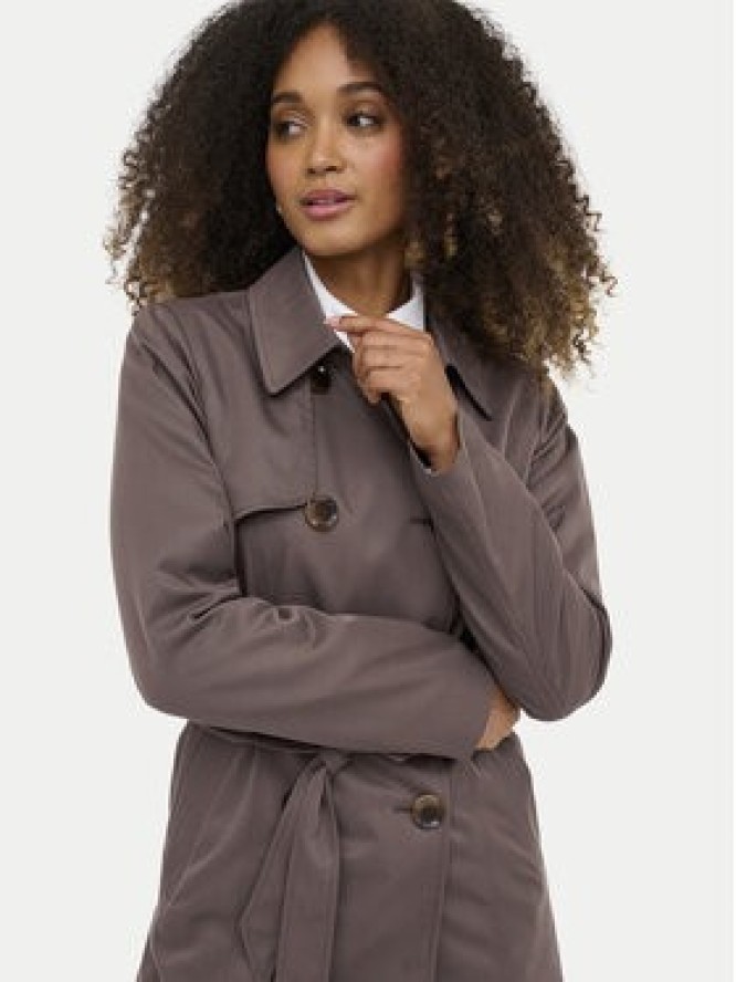 ONLY Trencz Valerie 15191821 Brązowy Regular Fit