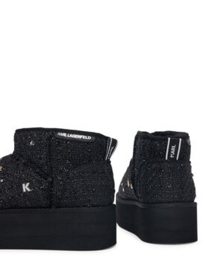 KARL LAGERFELD Śniegowce Thermo Charms & Studs KL48524B Czarny