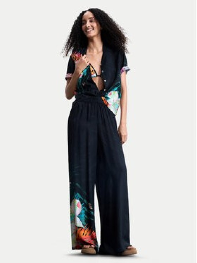 Desigual Spodnie materiałowe Daikiri 26SWPW52 Czarny Regular Fit