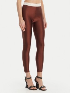 Just Cavalli Legginsy 80PAC100 J0108 Brązowy Skinny Fit