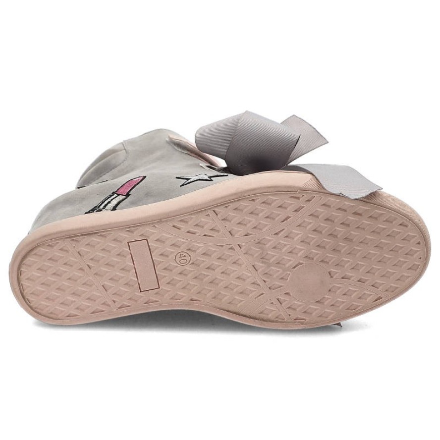 Szare Sneakersy Marshall Skórzane Buty Damskie