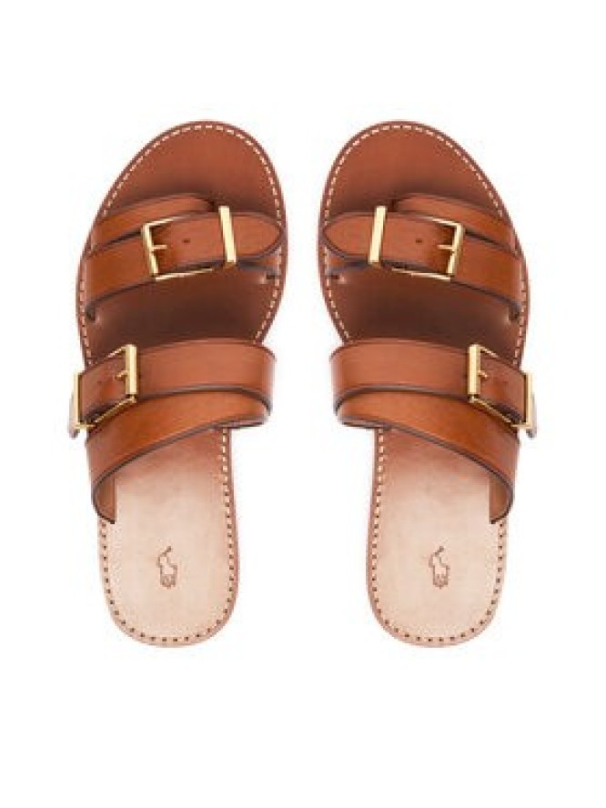 Polo Ralph Lauren Klapki 818P01589001 Brązowy