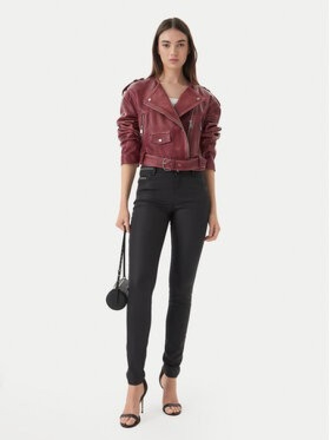 Morgan Spodnie materiałowe 212-PALONA Czarny Slim Fit