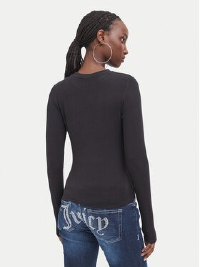 Juicy Couture Bluzka JCWCT226328 Czarny Regular Fit