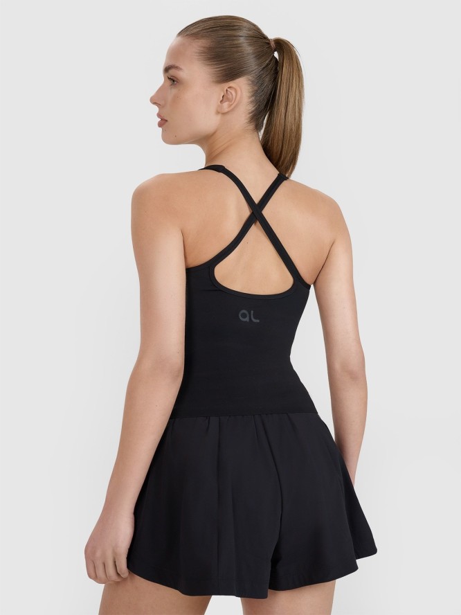 4F Top treningowy slim szybkoschnący damski 4F x Anna Lewandowska - czarny XL