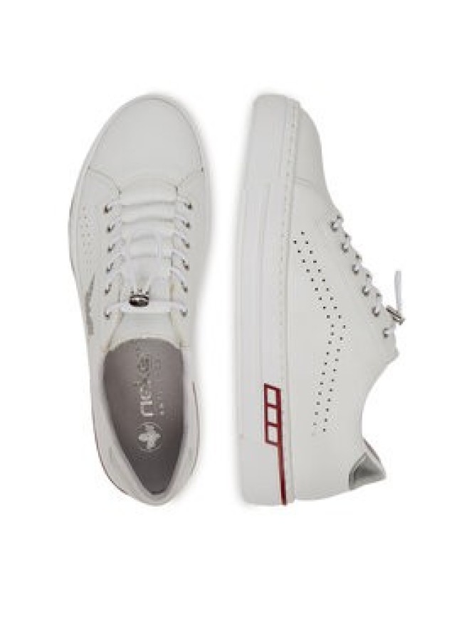 Rieker Sneakersy L8857-80 Biały