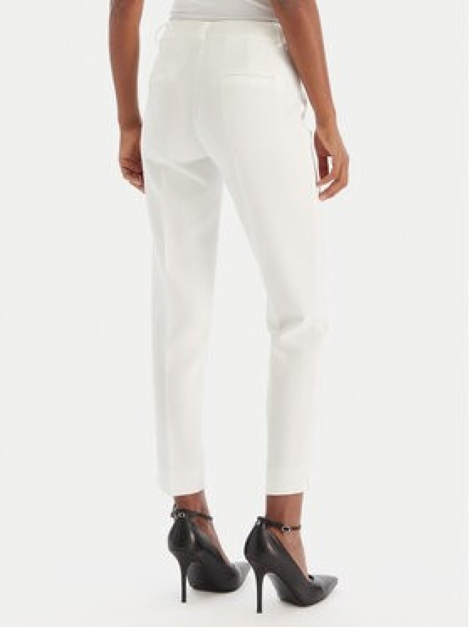 Maryley Spodnie materiałowe 25IB52Z/M17/43BC Biały Regular Fit