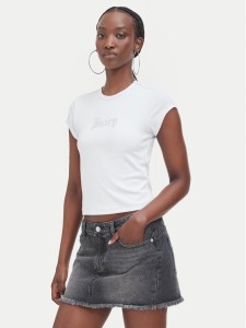 Juicy Couture T-Shirt JCWCT226326 Biały Slim Fit