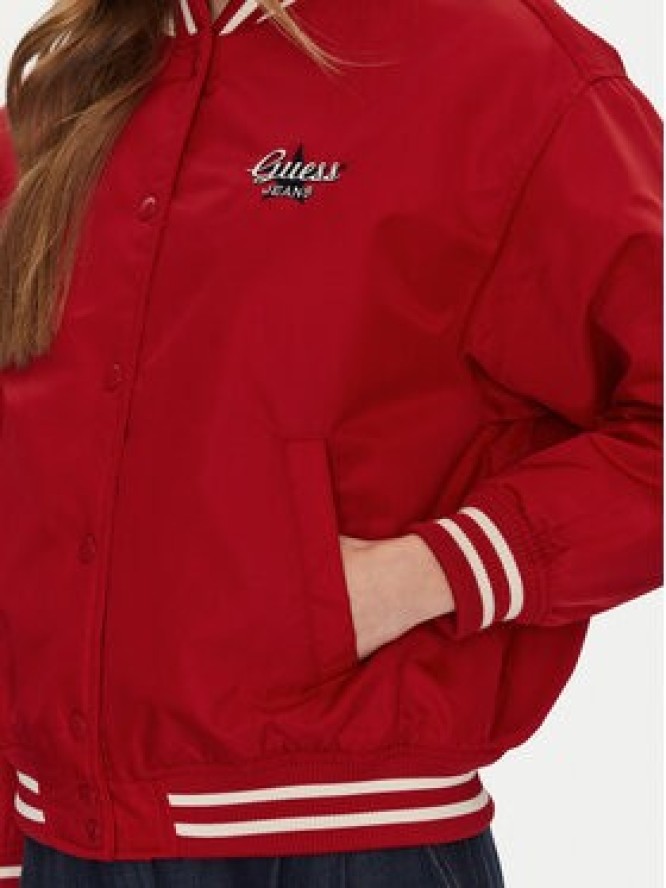Guess Jeans Kurtka bomber W5RL43 WHAA2 Czerwony Regular Fit