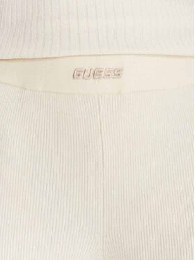 Guess Legginsy V5BB08 Z3JD2 Écru Flare Fit