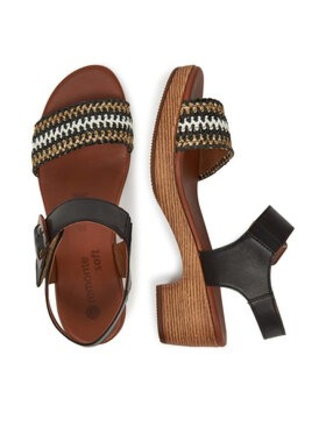 Remonte Sandały D0N58-03 Czarny