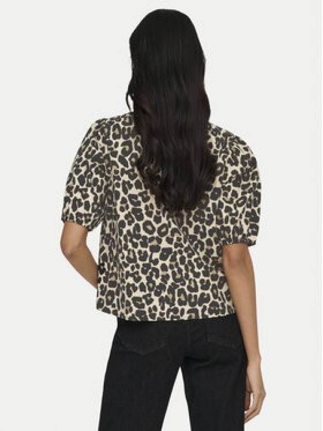 ONLY Bluzka Jenna 15368592 Beżowy ciemny Regular Fit