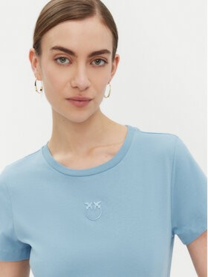 PINKO T-Shirt 100355 A2HN Niebieski Regular Fit