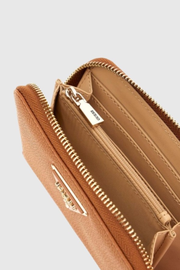 GUESS Brązowy portfel damski Laurel