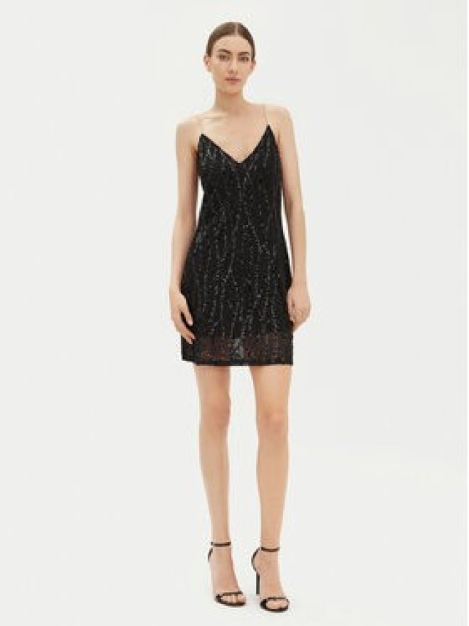 Imperial Sukienka koktajlowa A9990058S Czarny Regular Fit