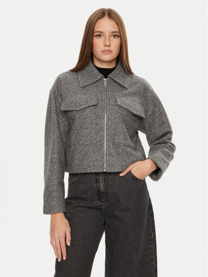 Brave Soul Kurtka przejściowa LJK-IZAI Szary Regular Fit