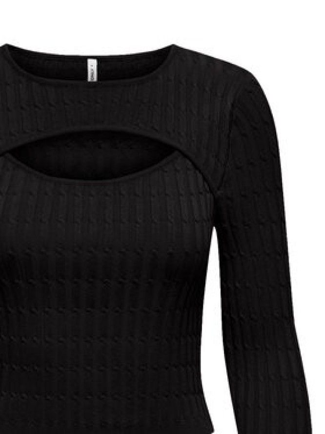 ONLY Sweter Meddi 15339582 Czarny Cropped Fit