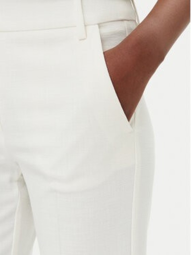 Marella Spodnie materiałowe Duello 2515131191 Écru Regular Fit