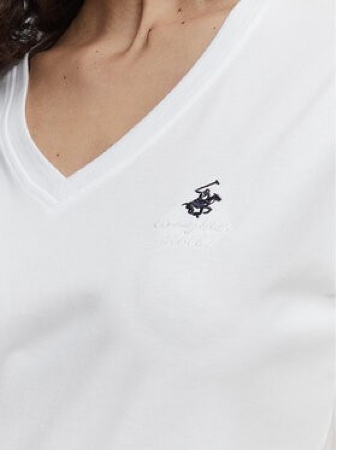 Beverly Hills Polo Club T-Shirt P-SS26W-TS516518 Biały Regular Fit