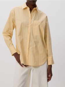 Koszula w paski - jasnożółty