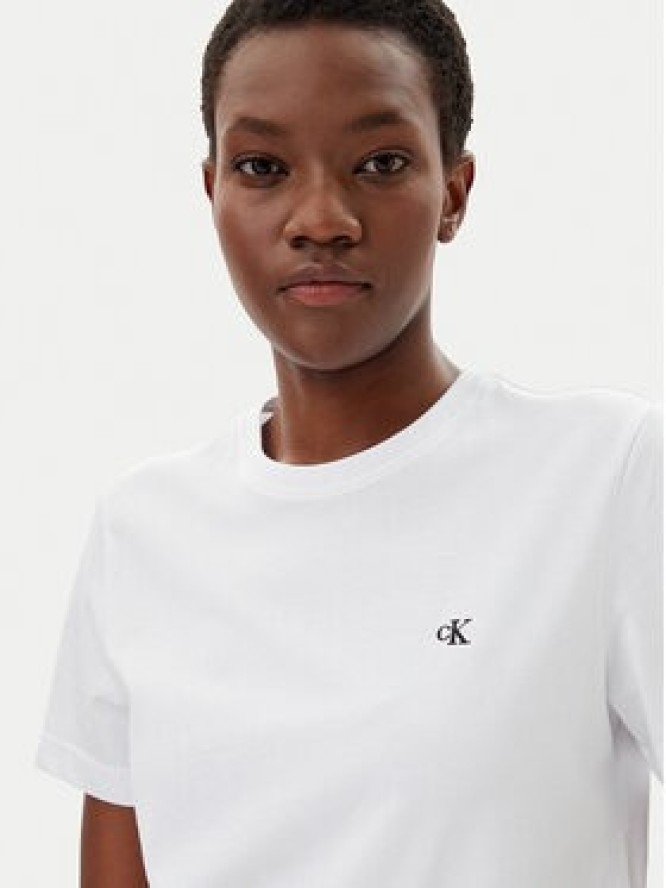 Calvin Klein Jeans T-Shirt LV047B224G Biały Regular Fit