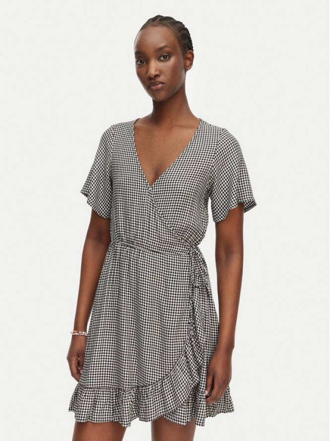 Roxy Sukienka codzienna Zenith Wrap ERJWD03876 Czarny Regular Fit