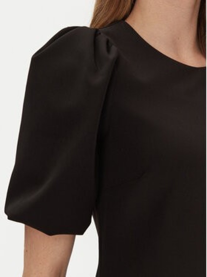 Haveone Sukienka koktajlowa AFS-M064 Czarny Regular Fit