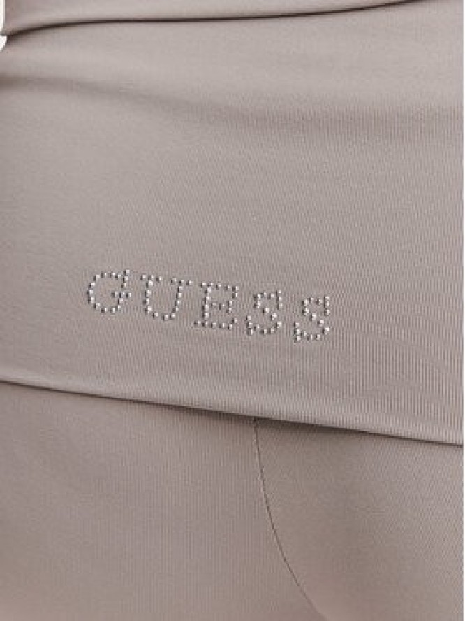 Guess Legginsy V6YB24 K4713 Beżowy ciemny Flare Fit
