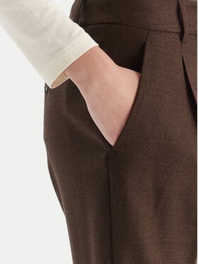 Weekend Max Mara Spodnie materiałowe Caldaia 2525136152 Brązowy Regular Fit