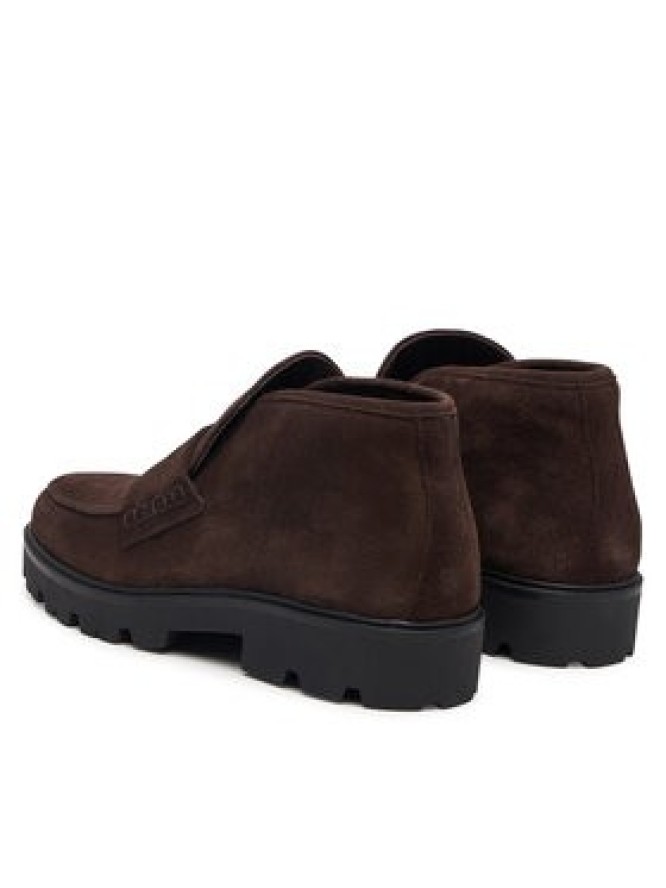 Tommy Hilfiger Botki Th Enamel Charm Loafer Boot FW0FW09680 Brązowy