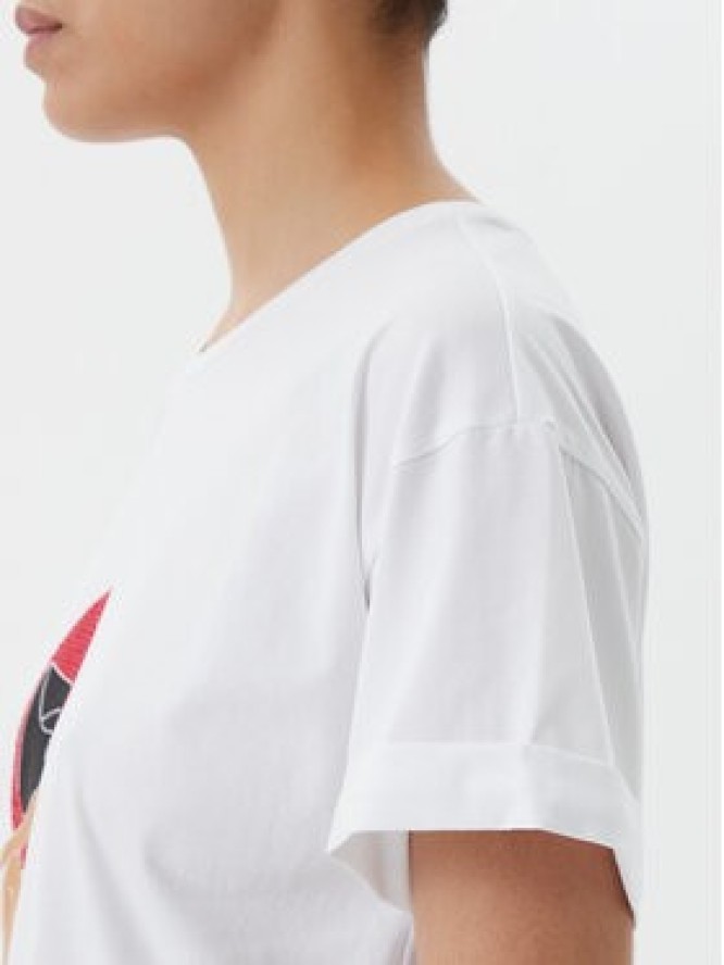 Liu Jo Beachwear T-Shirt q-roa-35173 Biały Regular Fit