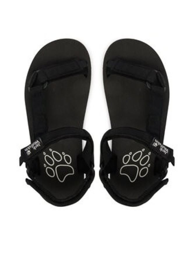 Jack Wolfskin Sandały Taiga A65623 Czarny