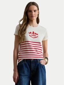 LAUREN RALPH LAUREN T-Shirt 200B21056002 Écru Relaxed Fit