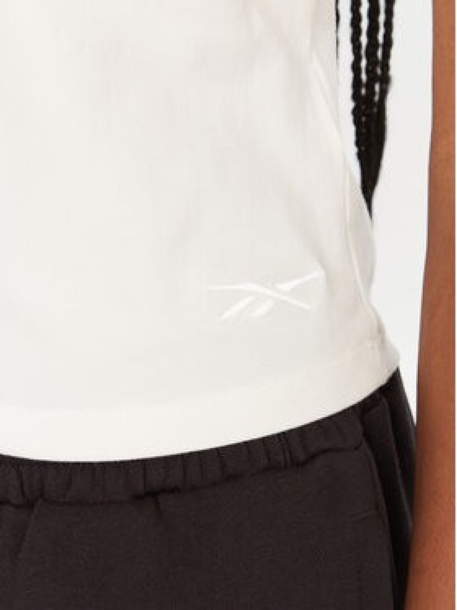 Reebok T-Shirt RK25309CCW Biały Slim Fit