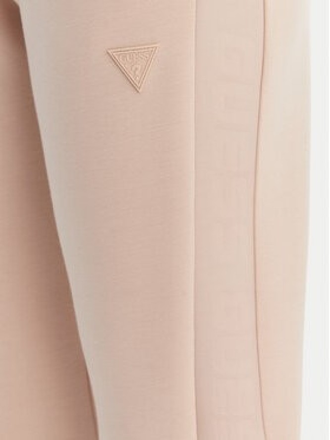 Guess Spodnie dresowe V2YB18 K7UW2 Beżowy Regular Fit