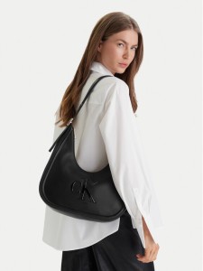 Calvin Klein Torebka Bold Ck Crescent Bag LV04F3427G Czarny