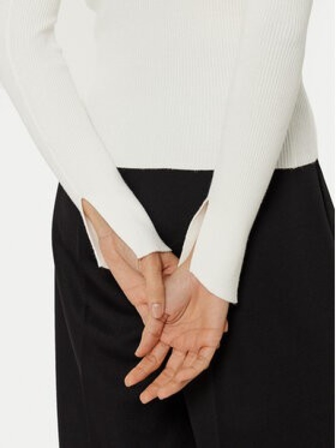 MAX&Co. Sweter 2516361051200 Biały Slim Fit