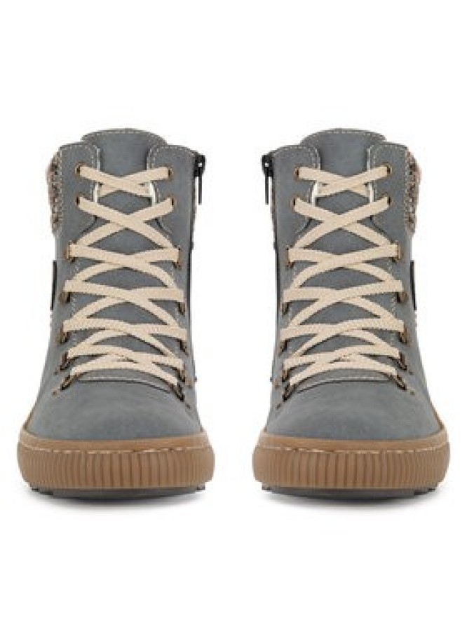 Rieker Botki Z6648-14 Niebieski