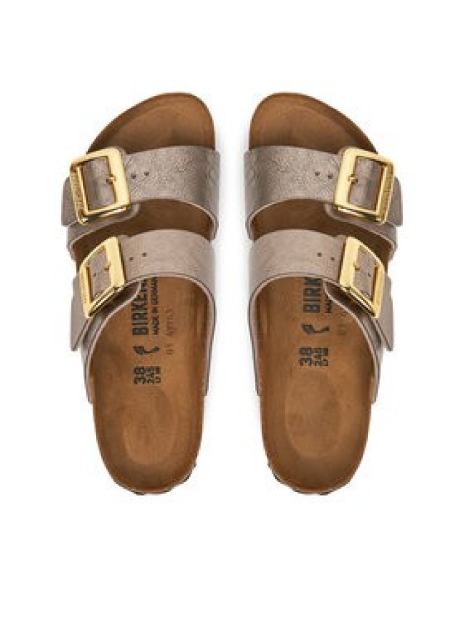 Birkenstock Klapki Sydney Cushion Buckle 1029372 Złoty
