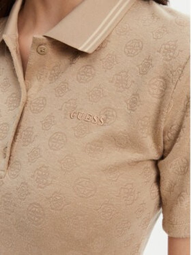 Guess Sweter V5YP01 KCX12 Beżowy Regular Fit